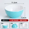 Tigela pequena de melamina espessada, tigela de arroz de plástico comercial, tigela de mingau, tigela de sobremesa imitação de porcelana, tigela pequena para sopa, tigela de louça