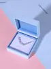 Caixa de Joias Estilo Ins Personalizada, Caixa de Presente de Joias de Luxo, Caixa de Embalagem para Joias de Ouro para Anel, Colar, Pulseira