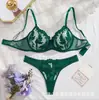 Lingerie Transparente de Gancho Aberto Sem Tirar Que Pode Ser Usada com Meias, Roupa Íntima Sexy, Sutiã com Aro de Três Pontos, Entrega Direta da Fábrica