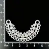 Boneca gato de batata de Guizhou acessórios DIY lembrança coroa de cabelo prateada chapéu étnico Miao chapéu tiara de chifre de vaca borboleta