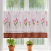 Serie de Cortinas de Café Transfronterizas Estilo Americano Coreano Pequeña Fresca Pastoral Cocina de Campo Lavabo de Baño Bloqueo Decoración