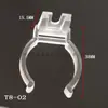 Clipe para Lâmpada Fluorescente T4/T5/T6/T7/T8/T10/T12/T16 Fivela Plástica Transparente Clipe de Fixação para Tubo Redondo