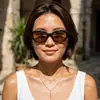 Gafas de sol de estilo europeo y americano con montura plana tridimensional, nuevo modelo 2026, gafas de sol de moda Cat-Eye para sesiones de fotos con estilo
