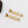 Acessórios de jóias DIY 30 * 6 MM cobre puro broche broche pinos acessórios antigo hairpin material