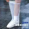 Cubrezapatos Desechables tipo Tarjeta, Cubrezapatos Transparentes Gruesos Largos para Pies, Empaque Portátil Estilo Tarjeta para Exteriores, Cubrezapatos Impermeables y a Prueba de Lluvia