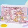 Pacote de Material de Cartão de Papelaria Surpresa Pacote de Material de Cartão de Adesivo de Princesa Fofa Pacote de Presente de Luxo Conjunto de Papelaria para Meninas