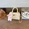 Bolso tipo Boston de diseño único para mujer, nuevo bolso de hombro cruzado de lunares verano 2026, popular bolso almohada transfronterizo