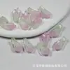 Venta de liquidación: Pétalos de Flor de Vidrio, Pétalos de Flor de Jazmín 11X20Mm, Estilo Antiguo Hanfu DIY Pasador Hecho a Mano Accesorio para el Cabello 9Zc