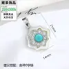 Populares Novos Estilo Chinês Retrô Branco Madrepérola, Turquesa, Pedra Olho de Tigre, Vários Pingentes Vazados Gota d'Água, Acessórios de Joias Elegantes