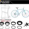 Bicicleta Bicicleta de Montaña Carretera Tubo de Dirección Juego de Dirección 44 34mm Horquilla Delantera Juego de Muñeca Bolas Grifo Accesorios Juego de Muñeca Externo