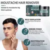 Crema Depilatoria para Hombres Eelhoe Limpia el Cuerpo Sin Lastimar la Piel, Barba Facial es Suave y No Irrita Axila, Vello de Piernas y Vello del Pecho