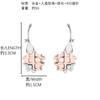 Pendientes de gofre originales europeos y americanos, con pasador de plata 925, pendientes de circonita de alta calidad, venta al por mayor, pendientes de nicho de moda para mujer