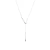 Estilo Francés Exquisita Atmósfera Cadena de Suéter Gota de Agua Aerodinámica Lujo Ligero Nicho Diseño de Personalidad Sensación Temperamento Collar Ajustable