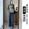 2026 Nuevos Pantalones Jogger Sueltos de Pierna Ancha Forrados de Polar para Otoño e Invierno Pantalones de Chándal Casuales Rectos Pantalones Deportivos de Pierna Ancha para Mujer