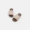 Sandalias Minimalistas de Lunares Slip-On Modelo Nuevo Verano 2026 Exterior Algodón y Lino Antideslizantes Planas Transpirables Sandalias con Lazo