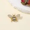 Broche de Inseto Abelhinha Transfronteiriço Europeu e Americano, Alto Padrão, Requintado, Luxo Leve, Moderno e Versátil, Alfinete de Colarinho Popular de Nicho