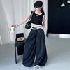 Calças Casuais de Primavera e Verão para Meninas 2025 Nova Moda Calças Elegantes de Renda Estilo Coreano para Meninas Transfronteiriças na Moda