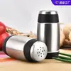 Botella de condimento de acero inoxidable tarro de condimento al por mayor creativo multifuncional tarro de condimento de acero inoxidable herramientas de cocina transfronterizas
