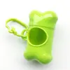 Dispensador de Sacos de Lixo para Pet Tipo Osso com Coletor de Fezes Dispensador de Suprimentos para Pet Caixa Dispensadora de Sacos para Cachorro Totalmente Biodegradáveis