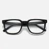 Óculos Quadrados Vintage com Armação Preta para um Look Natural, Adequados para Rostos Quadrados e Redondos, Fazem o Rosto Parecer Menor, Óculos Sem Grau, Podem Ser Personalizados com Lentes de Grau, Frete Grátis K