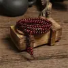 108 Pulsera de Cuentas de Imitación de Sándalo con Múltiples Círculos Pulsera de Rosario Pulsera Tejida a Mano Venta Caliente de Cuentas en Puesto Callejero Lugar Turístico