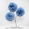 Flor Artificial com Três Cabeças, Peônia Grande Sem Folhas, Flor Falsa para Decoração, Decoração de Salão de Casamento, Arranjo de Flores para Hotel e Casa, Celebração de Casamento