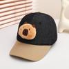 Sombrero Nuevo de Primavera y Otoño Versión Coreana Dibujos Animados Gato Kt Animal Vaquero Gorra de Béisbol para Niños Gorra de Béisbol Color Bloque Callejero Comercio Exterior