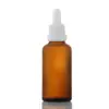 En stock Botella a prueba de luz color café para aceites esenciales 10 ml botella con gotero de vidrio esmerilado sub-botella de esencia botella vacía de muestra pequeña portátil