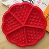 Waffle de triángulo tamaño pequeño Waffle Love molde de silicona para pastel de waffle electrodoméstico para hornear