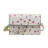 Bolso de Moda Cereza Fresca para Mujer Primavera/Verano 2025 Nuevo Bolso Cruzado de Moda para el Trabajo Bolso Cuadrado Pequeño Dulce y Elegante