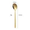 Fábrica personalizada estilo coreano colher 304 colher de aço inoxidável doméstico comer colher de sobremesa garfo de café longo punho colher de mistura