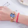 Novo Relógio Feminino Presente de Dia dos Namorados para Namorada, Aparência Sofisticada, Fashion, Versátil, À Prova d'Água, Cravejado com Diamantes Relógio Britânico