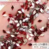 Strass Vermelho Plano para Nail Art no Atacado, Mini Strass Vermelho Olho de Cavalo Gota d'Água Plano com Formatos Irregulares, Decorações de Strass para Unhas de Estilos Mistos