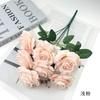 Ramo de rosas soñadoras de 7 cabezas, adornos florales suaves para salón de bodas, hotel, hogar pastoral, flores artificiales, accesorios de fotografía