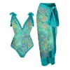 Bikini de una pieza retro francés 2026 Estilo europeo y americano Conservador que oculta el abdomen Adelgazante Traje de baño de playa para vacaciones