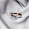 Nueva atmósfera de moda flor de cala de cristal flor de cobre broche atmósfera de alta gama moderno simple temperamento corsage