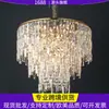 Candelabro de sala de estar posmoderno simple atmosférico luz de lujo italiana lámparas de cristal redondas para comedor dormitorio principal fábrica de Zhongshan