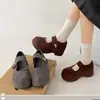 Sandalias Birkenstock de plataforma retro, tamaño pequeño, que realzan la altura, para mujer, nueva colección de otoño 2026, zapatos Mary Jane franceses versátiles de suela blanda