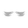 Brincos Geométricos de Prata S925 Femininos Estilo Coreano Simples Luxo Leve Brincos de Diamante Estilo Hong Kong Elegante Joia de Orelha Celebridade da Internet