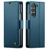 Funda de cuero con tapa y cepillo antirrobo para Samsung Z Fold6 Galaxy S24 A25, funda protectora RFID