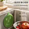 Cepillo de Limpieza para Lavar Platos de Silicona Suave de Doble Cara Multifuncional Adsorción Colgante Secado Sin Perforación Nuevo Producto Transfronterizo Creativo