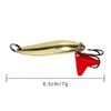 Isca Luya 6cm/7g anzol único colher boca de cavalo lantejoula sementes de melão isca artificial salgueiro estreito isca biônica equipamento de pesca com lantejoulas