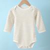 Clase a ropa de bebé recién nacido mameluco verano manga larga ropa de bebé algodón caqui envoltura para pedos de bebé