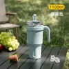 SITARAYURI vaso de hielo tipo bully gran capacidad termo con popote vaso frío duro portátil doble bebida taza de café
