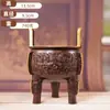 Hongda Transfronteiriço Em Estoque Tripé Redondo Gourmand Estilo Chinês Três Pernas Entrada de Escritório Tripé de Cobre Ornamento de Cobre para Presente