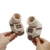Sapatos para Bebês, Coberturas de Sapato de Algodão para Bebês Outono e Inverno, Sapatos Quentes e Macios com Forro de Lã e Solado Macio, Sapatos Antiderrapantes para Pré-Caminhada para Meninos