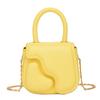 Bolso Infantil Estilo Coreano, Bolso de Mano Sencillo y Moderno para Padres e Hijos, Mini Bolso de Hombro Cruzado con Cadena, Bolso Cuadrado Pequeño en Forma de Corazón