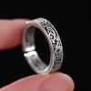 Anillo retro con patrón de hierba Fog Lin Tang para hombres y mujeres, anillo para dedo índice masculino antiguo, regalo, ventas directas de fábrica