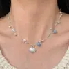 Estrella de mar Paradisediy collar creativo de estrella de mar y perlas cadena para la clavícula de nicho foto de viaje de verano en la costa mujer