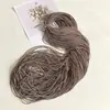 Elástico de Borracha de Quatro Cantos 1,5mm Corda de Cabelo 300 Jardas Corda Inteira Material Artesanal DIY Anel de Cabelo Fino de Quatro Fios Acessórios